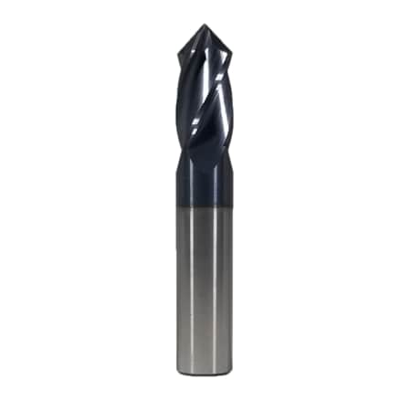 Endmill, 90 Deg Drill Point AlTiN Coated, 1/16, Number Of Flutes: 4